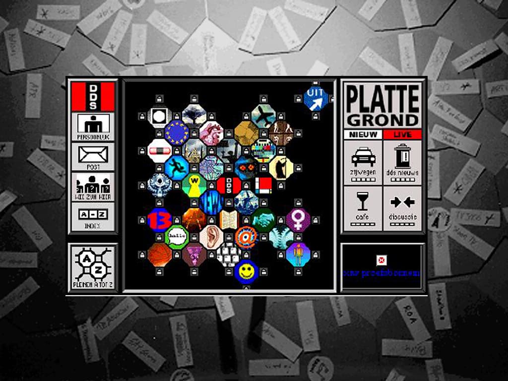 Samengesteld beeld; paper prototyping DDS, screenshot DDS plattegrond. DDS (CC-BY-SA-NC). In The Netherlands DDS was formed in 1994.